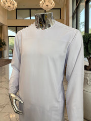 Men’s White Shoulder-Button Parahan Tunban – Small To XL