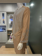 Caramel Brown Parahan Tunban Set