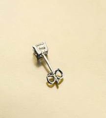 0.5 CT Each Round Moissanite Stud Earrings – Gold & Silver Tone, S925 Posts