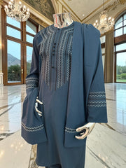 Men’s Designer Hand-Embroidered Parahan Tunban with Shawl – 3-Piece Afghan Outfit