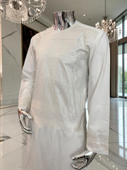 Premium Off White Yakhand(o)zi Parahan Tunban – Men’s Afghan Traditional 2-Piece Outfit
