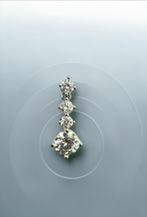 1 CT Certified Round Moissanite Four-Stone Drop Earrings – Gold or Silver, D Color VVS1