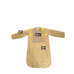 Afghan Parahan Tunban for Men – Beige Gold, XL (Defected Embroidery)
