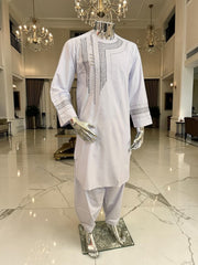 Small Traditional Afghan Men’s Parahan Tunban Hand Embroidered