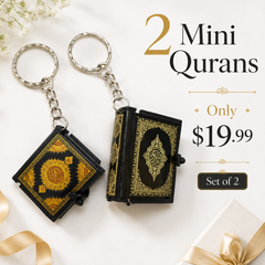 Mini Holy Quran Set of 2 – Complete Quran | Car Hanging Islamic Gift | Pocket Size