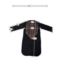 Small Navy Blue Afghan Men’s Parahan Tunban Set – Hand Embroidery & Mirror Work with Matching Chadder/patto