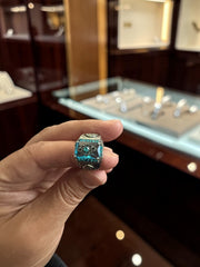 Luqmaan Jewelry Blue Stone Turkish Style Ring