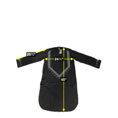 X-Large Afghan Parahan Tunban for Men – Black with Silver Shesha