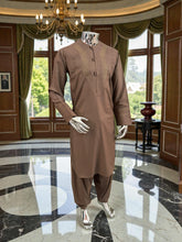 Large Handmade Brown Parahan Tumban – Traditional Afghan Hand Embroidery. Minor Imperfection – Special Discount