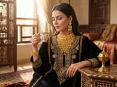 24K Gold-Plated Floral Bridal Jewelry Set – Necklace, Earrings, Bracelet & Ring 039