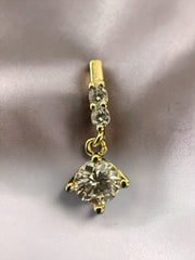 0.5 CT Moissanite Drop Earrings – Gold & Silver Tone, S925 Posts, D Color VVS1