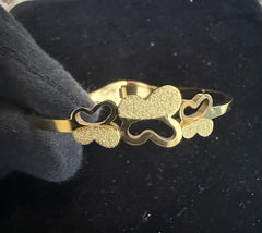 Gold-Tone Butterfly Stretch-Open Bangle Bracelet 8058