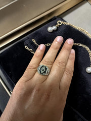 Luqmaan Jewelry Black Stone Turkish Style Ring