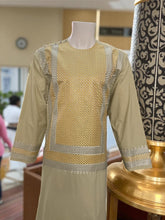 Men’s Green Kameez – Green with Gold & Matching Color Machine Embroidery | Afghan Outfit XL