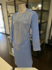 Sky Blue Parahan Tumban Set