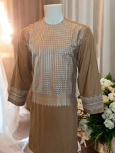 Afghan Parahan Tunban Kameese Shalwar Machine Khamakdozi Brown Small