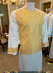 Embroidered Afghan Traditional Parahan Tunban Kameese Shalwar for Men – Small