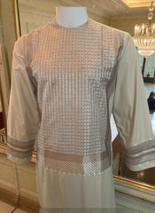 Embroidered Afghan Traditional Parahan Tunban Kameese Shalwar for Men – Small
