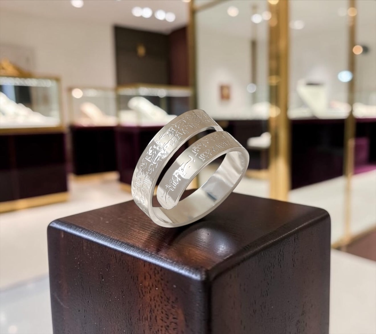 Adjustable Ayatul Kursi Ring – Gold, Silver & Black | Islamic Arabic Stainless Steel Ring | Waterproof, Non-Tarnish Muslim Jewelry for Men & Women