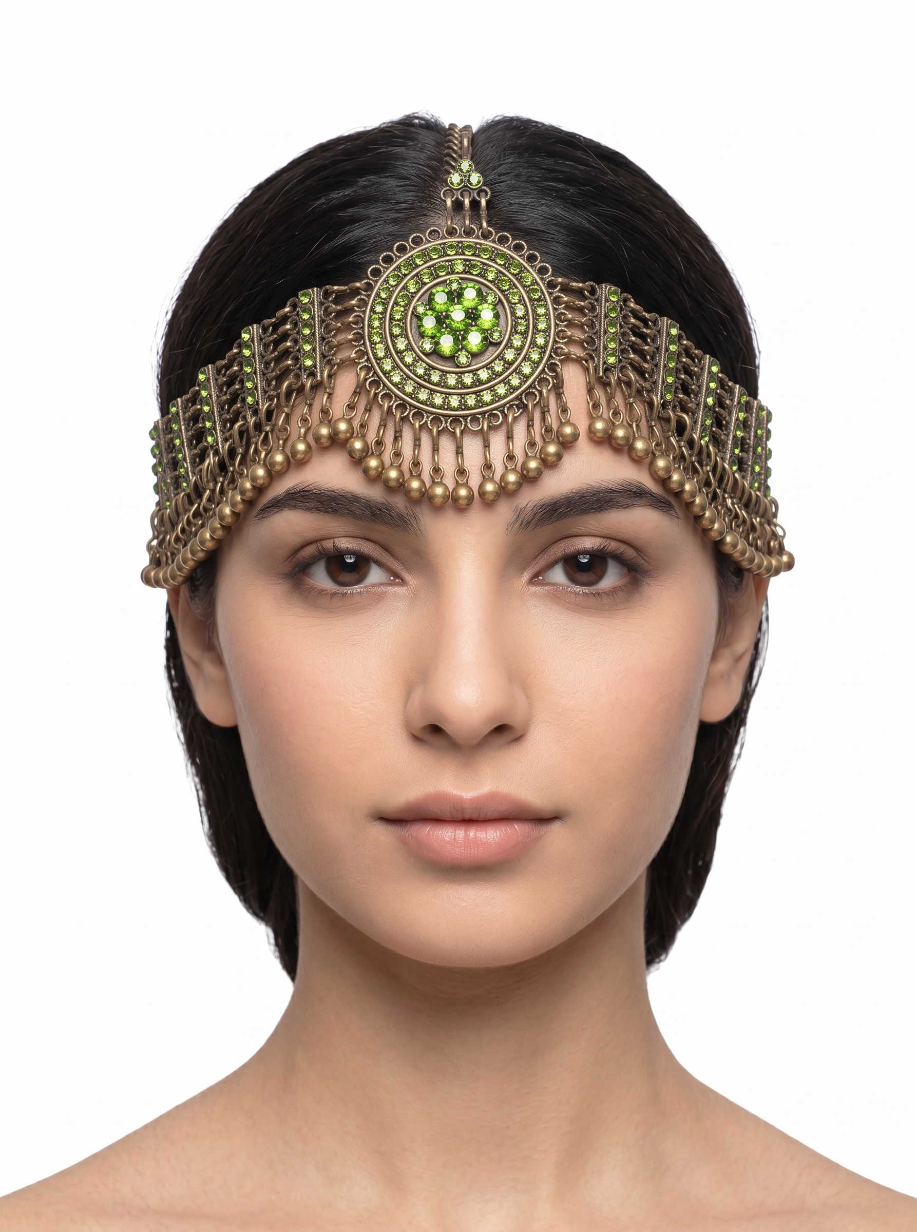Afghan Tribal Headpiece for Women | Vintage Boho Kuchi Forehead Jewelry