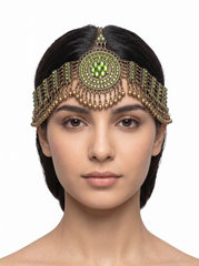 Afghan Tribal Headpiece for Women | Vintage Boho Kuchi Forehead Jewelry