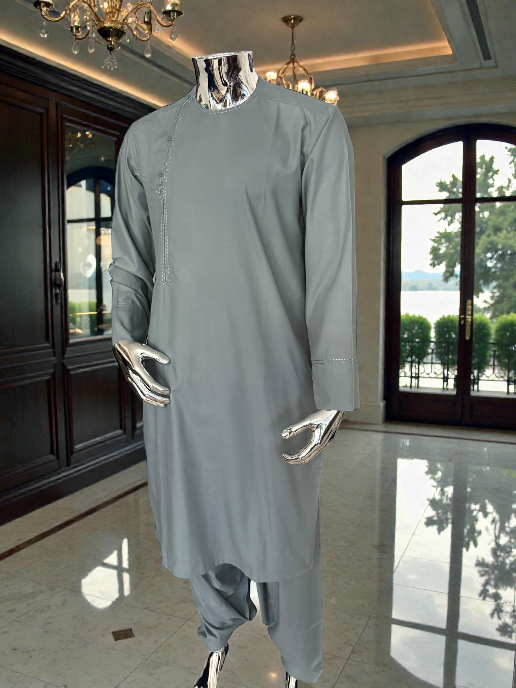 Medium Afghan Parahan Tunban for Men | Qasimi Traditional Outfit