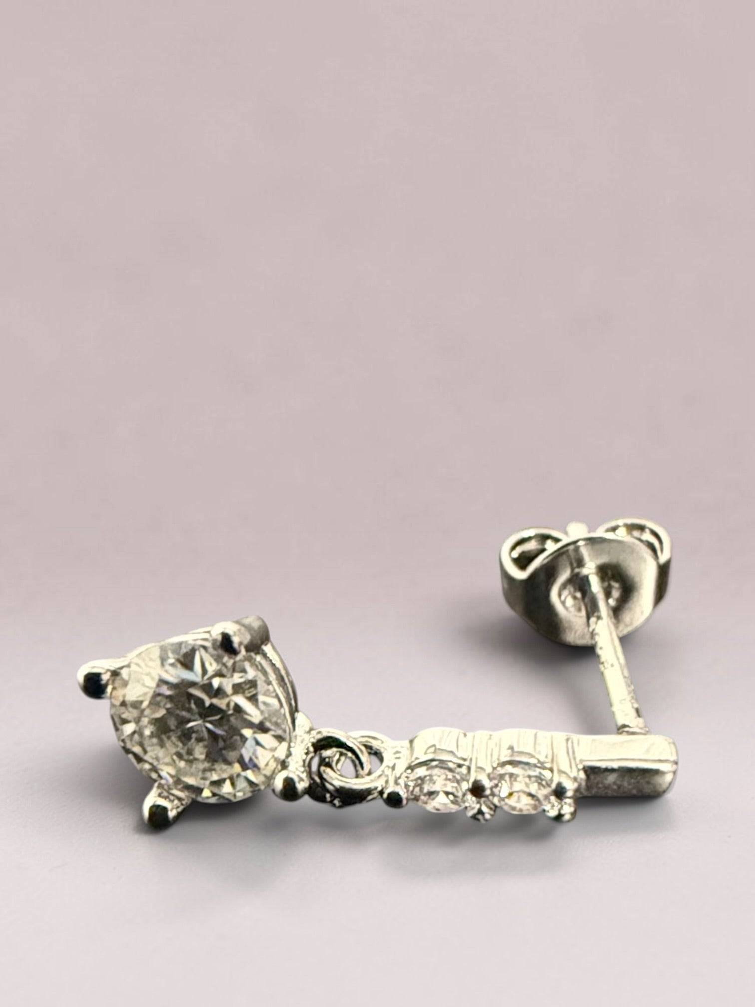0.5 CT Moissanite Drop Earrings – Gold & Silver Tone, S925 Posts, D Color VVS1