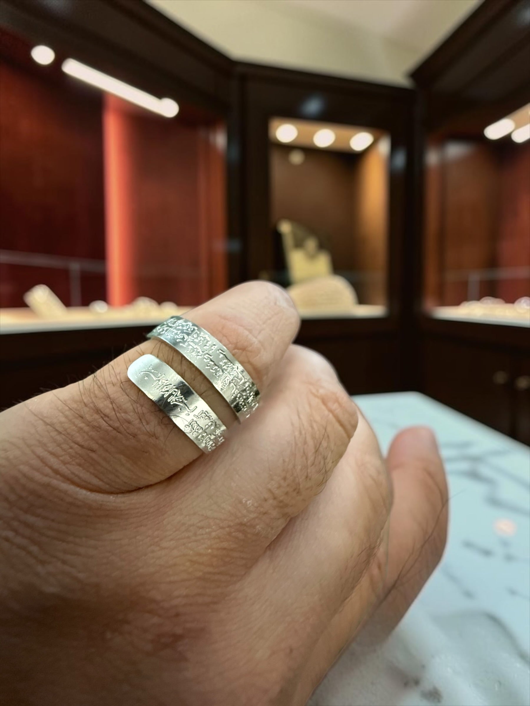 Adjustable Ayatul Kursi Ring – Gold, Silver & Black | Islamic Arabic Stainless Steel Ring | Waterproof, Non-Tarnish Muslim Jewelry for Men & Women