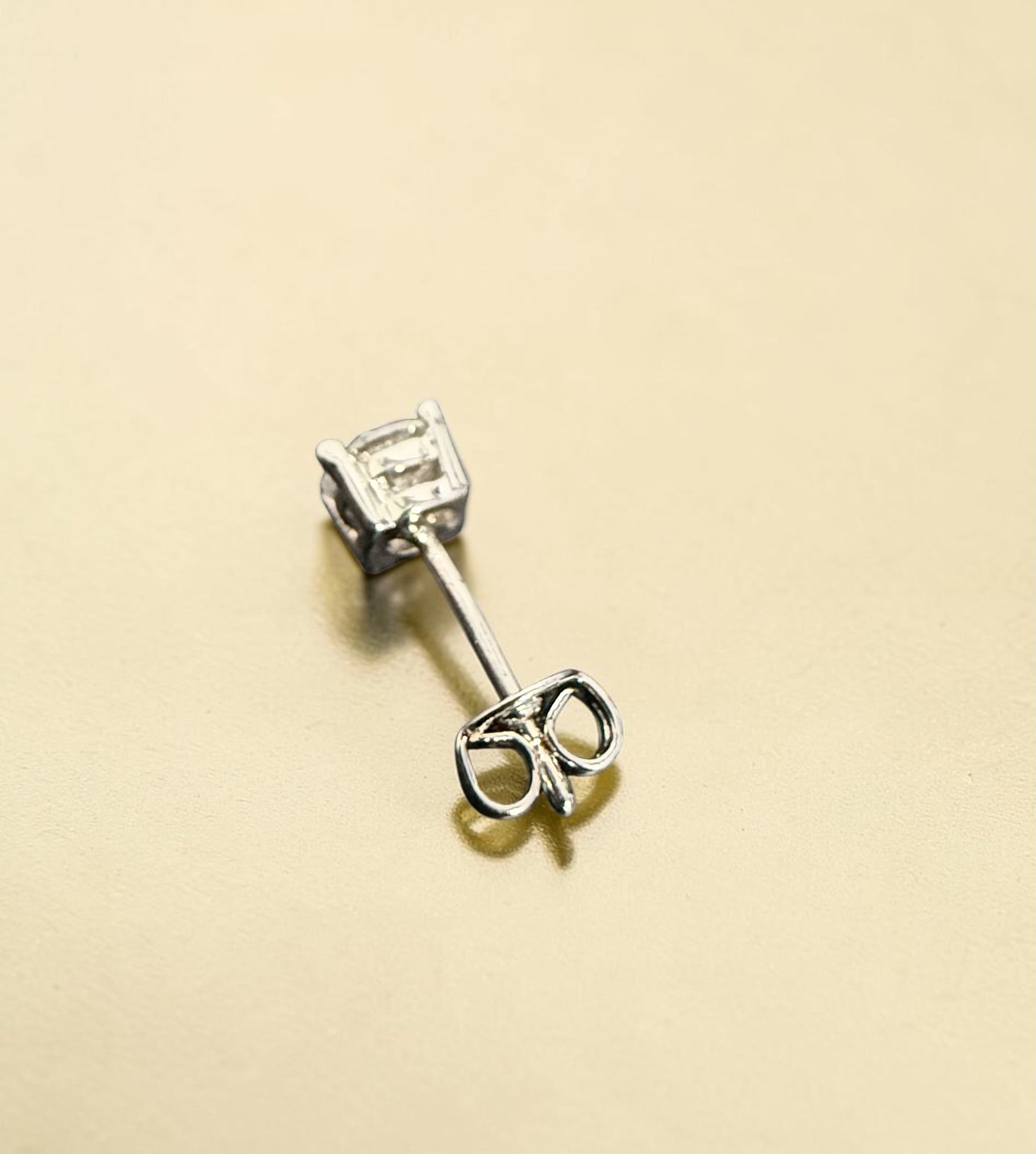 0.5 CT Each Round Moissanite Stud Earrings – Gold & Silver Tone, S925 Posts