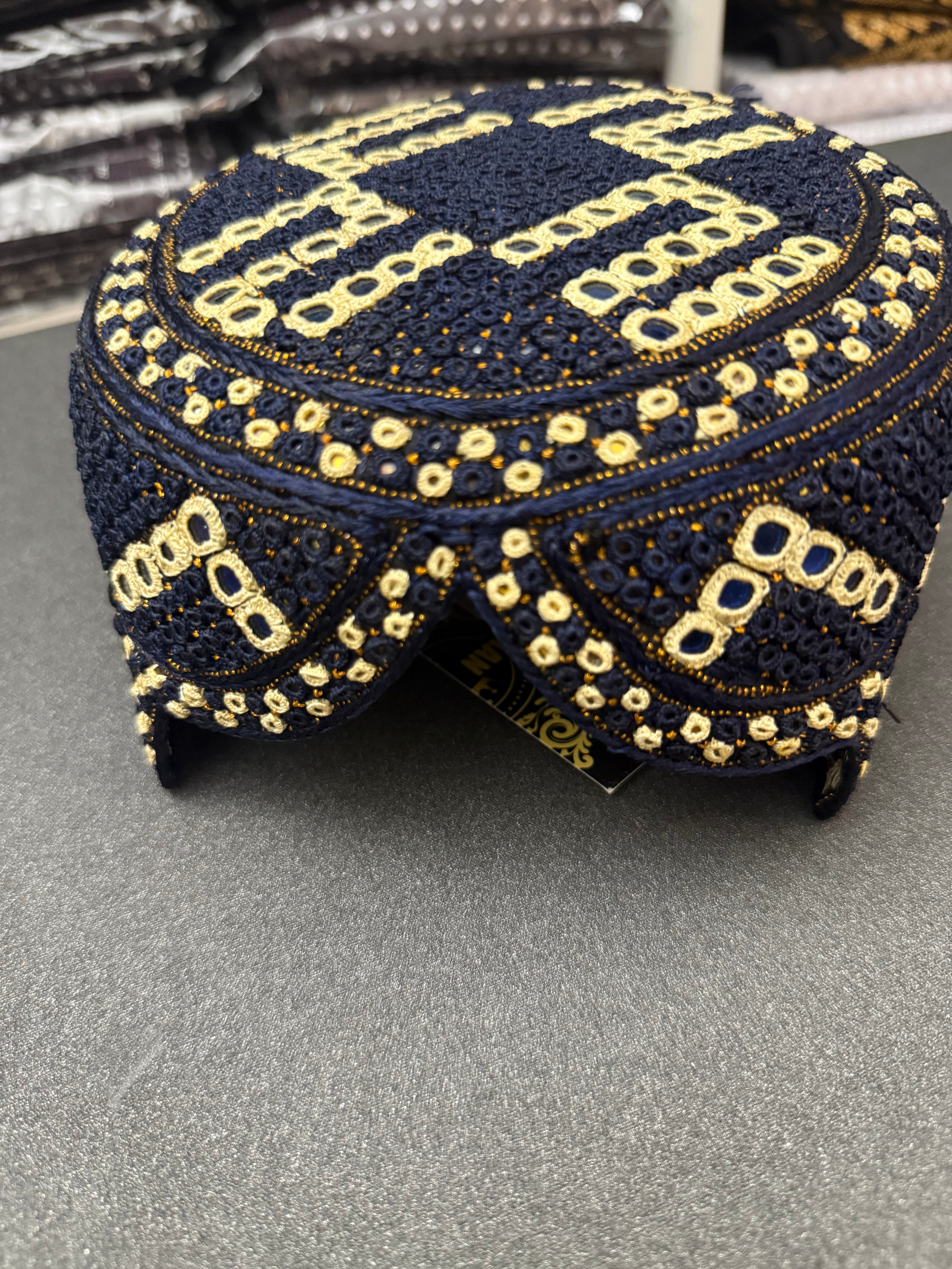 Handmade Afghan Baluchi Hat – High Quality Flexible Traditional Cap 2761