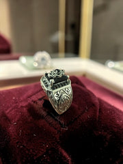 Luqmaan Jewelry Black Stone Turkish Style Ring