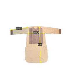 Afghan Parahan Tunban for Men Machine Embroidered Beige Gold Traditional Wear Medium