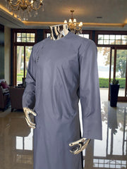 Small Afghan Parahan Tunban for Men – Premium Blue Grey color Qasimi Design
