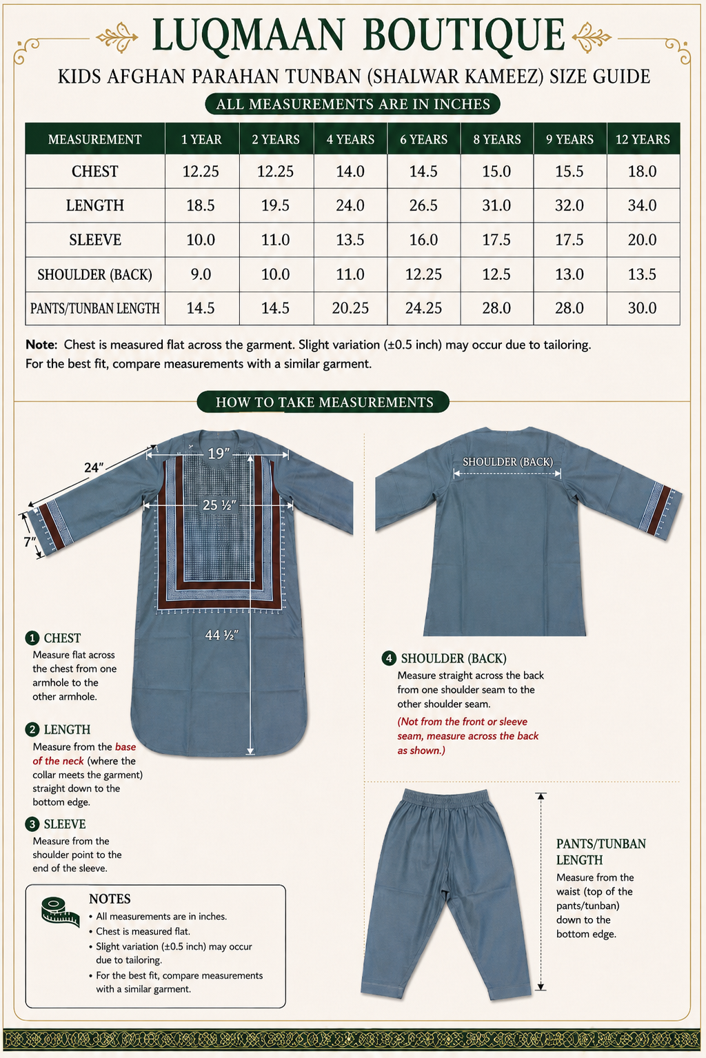 Traditional Afghan Clothing for Boys – Forest Green Embroidered Set Design 23