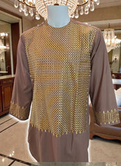 Embroidered Afghan Traditional Parahan Tunban Kameese Shalwar for Men – Small