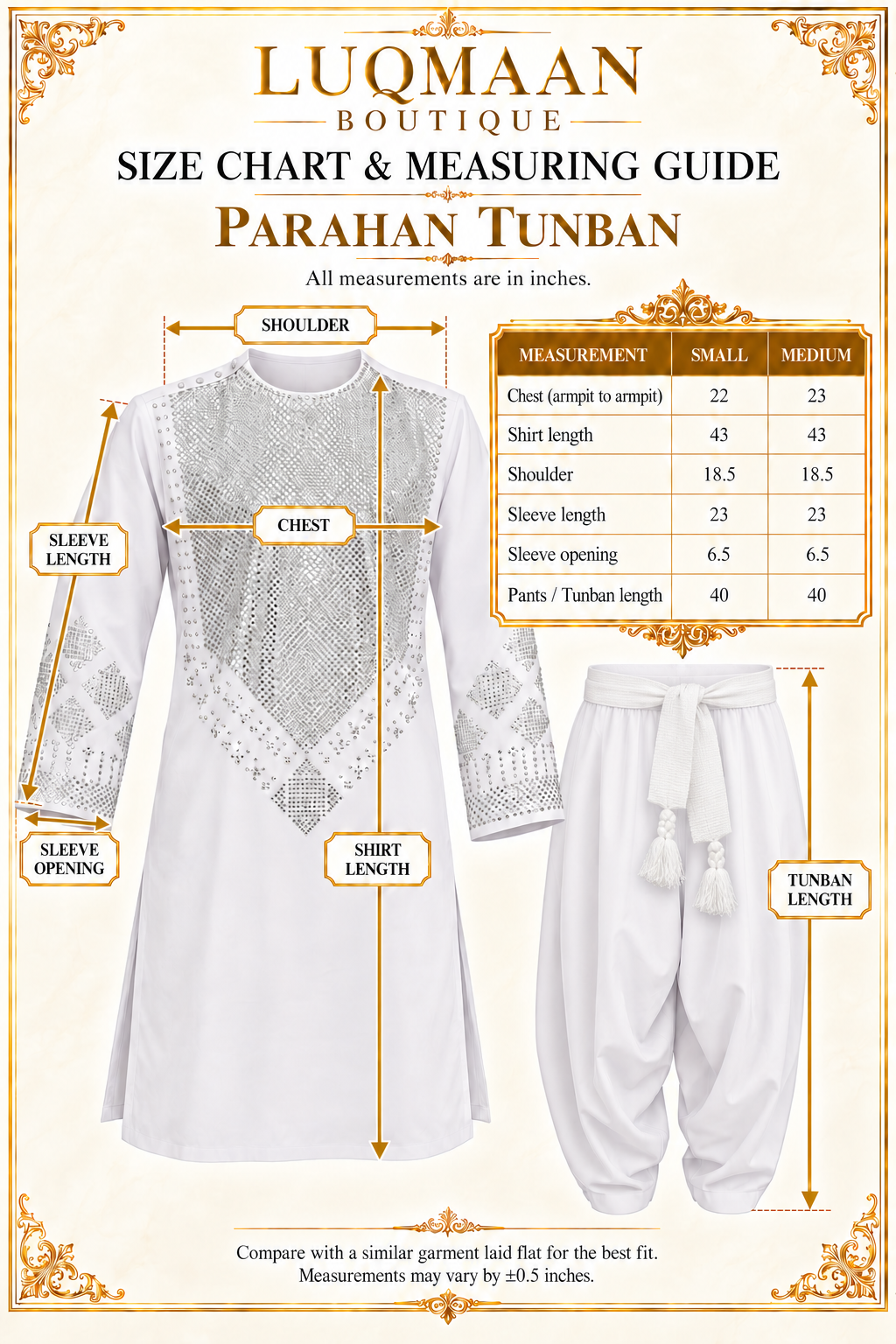 Premium White Afghan Parahan Tunban with Silver Shesha Mirror Work