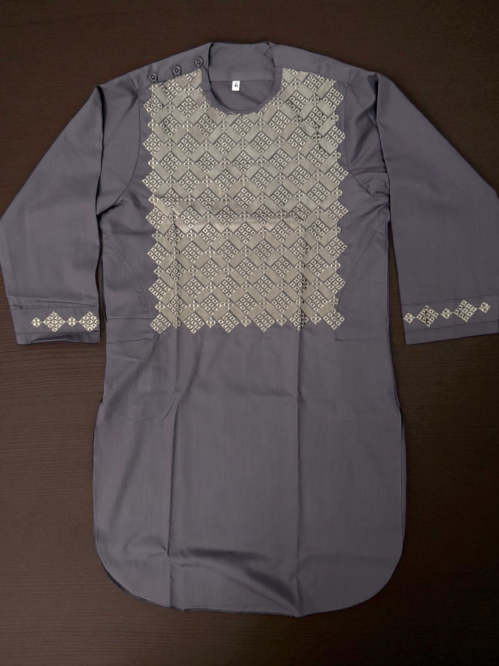 6-Year-Old Boys Charcoal Gray Parahan Tumban