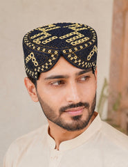 Handmade Afghan Baluchi Hat – High Quality Flexible Traditional Cap 2761