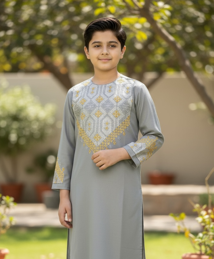 Grayish Sage Parahan Tumban for 910-Year-Old Boys