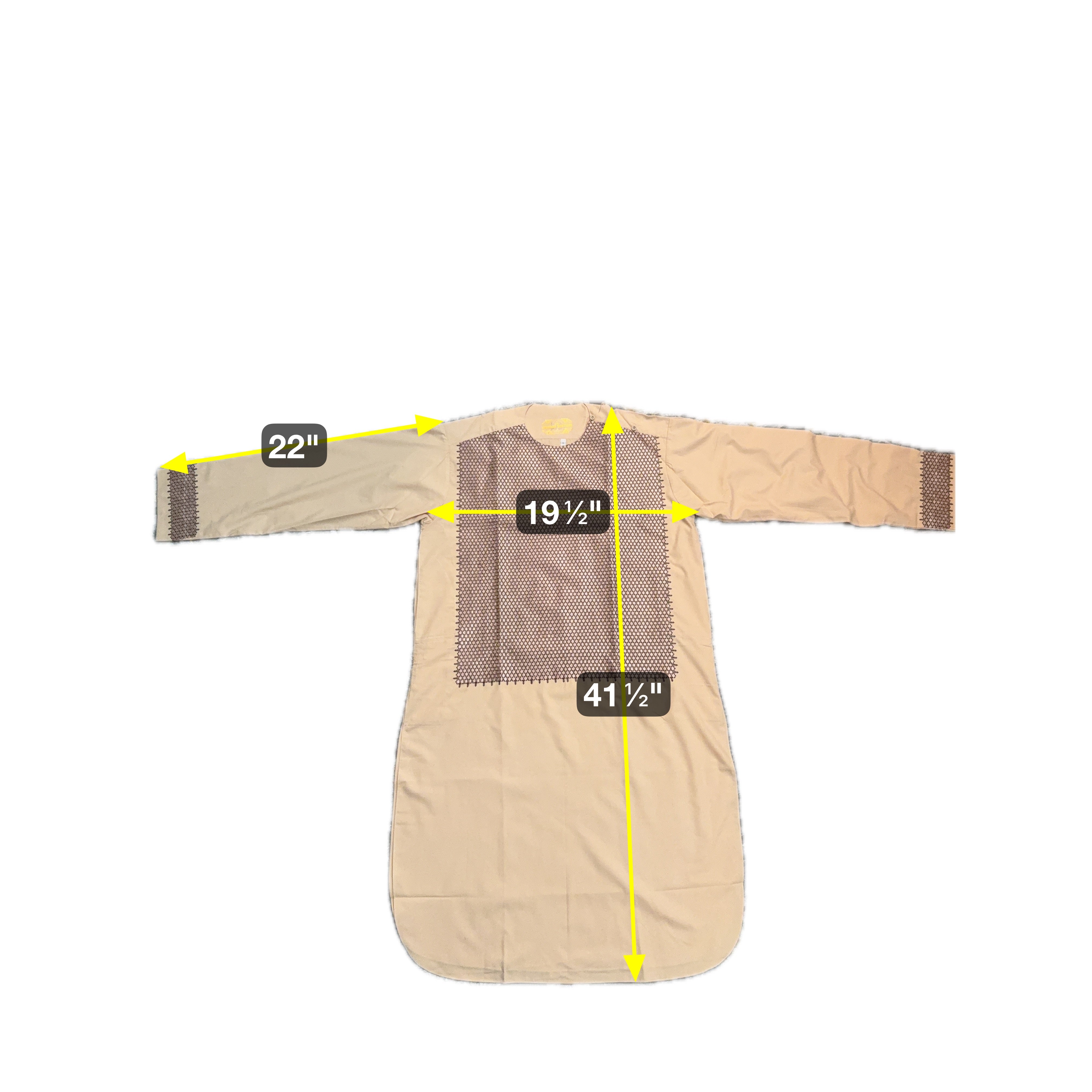 Black Afghan Parahan Tunban for Men with Machine Khamakdozi – X-Small (Defect / Sale)