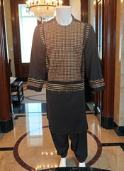 Embroidered Afghan Traditional Parahan Tunban Kameese Shalwar for Men – Small