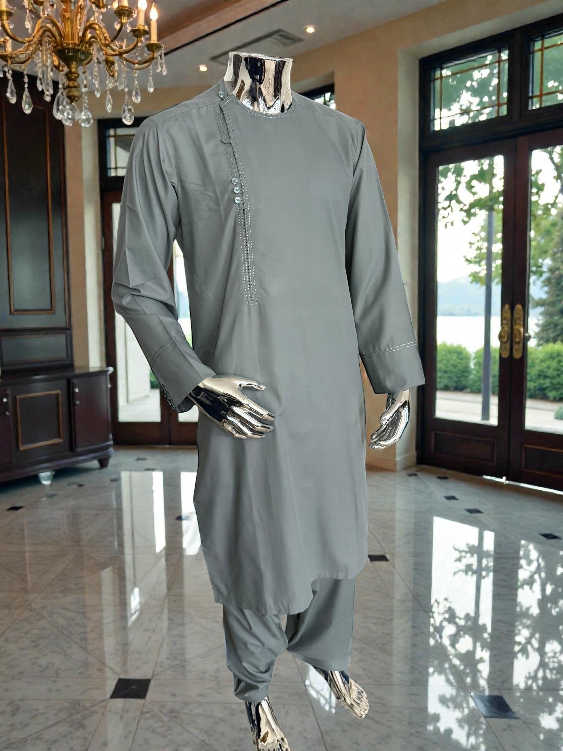 Medium Afghan Parahan Tunban for Men | Qasimi Traditional Outfit
