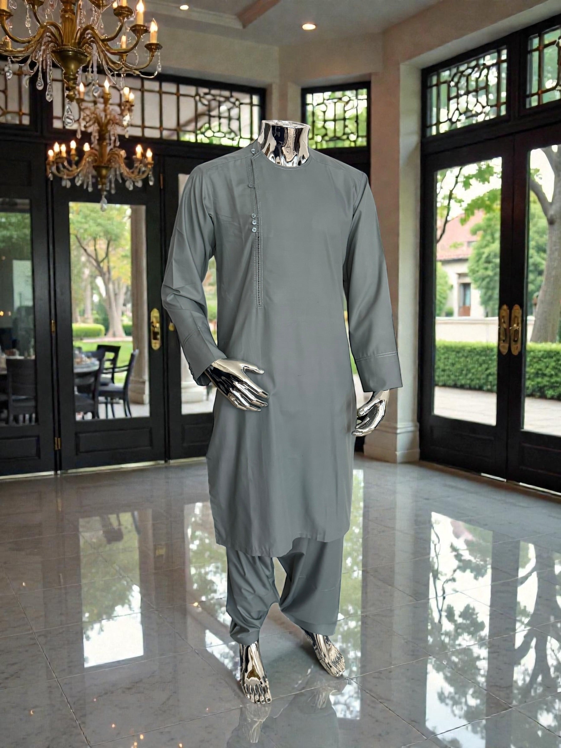 Medium Afghan Parahan Tunban for Men | Qasimi Traditional Outfit