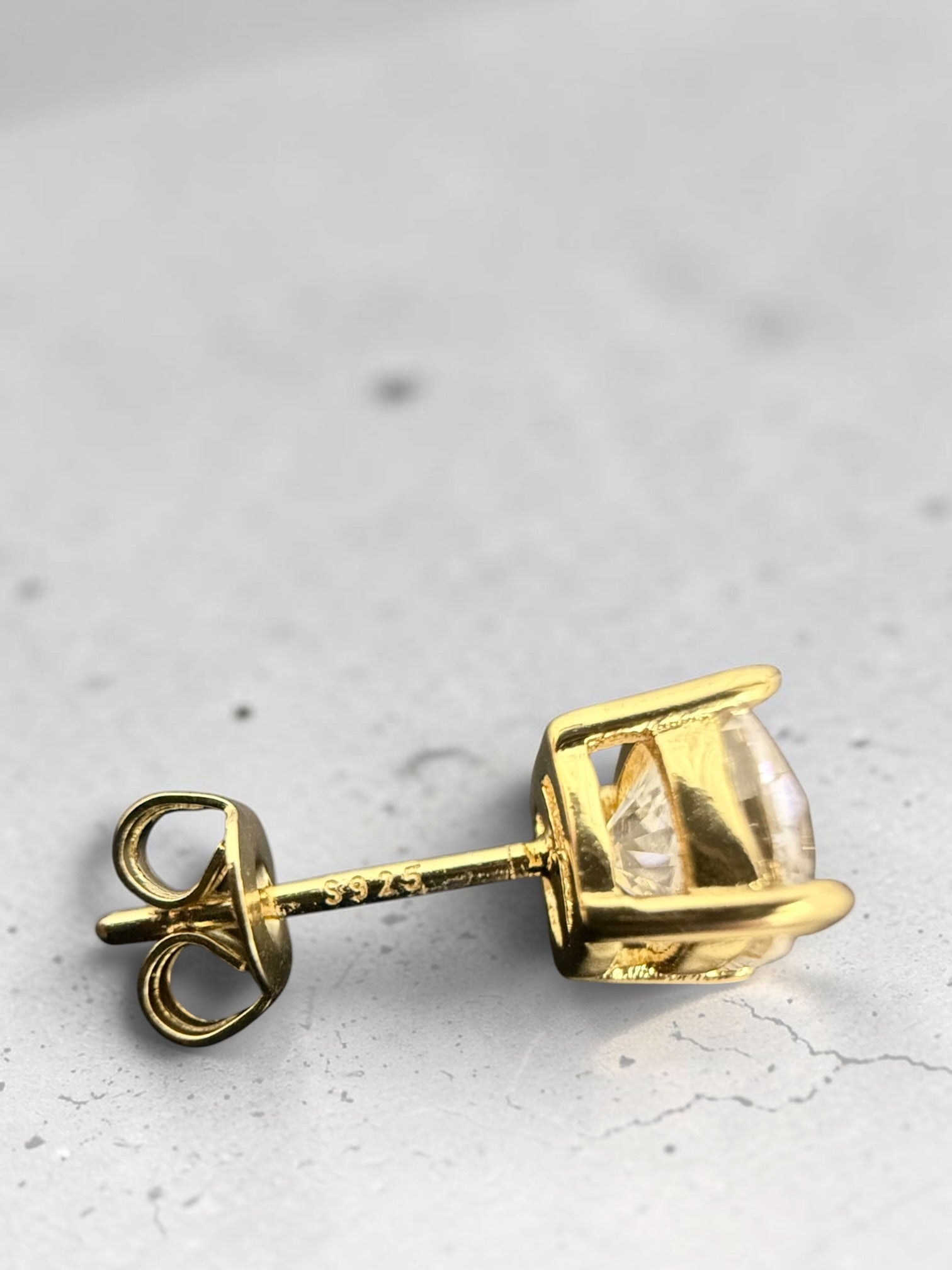 1 CT Cushion-Cut Moissanite Stud Earrings, D Color VVS1 Diamond Alternative, Gold or Silver-Plated Bridal Jewelry Gift