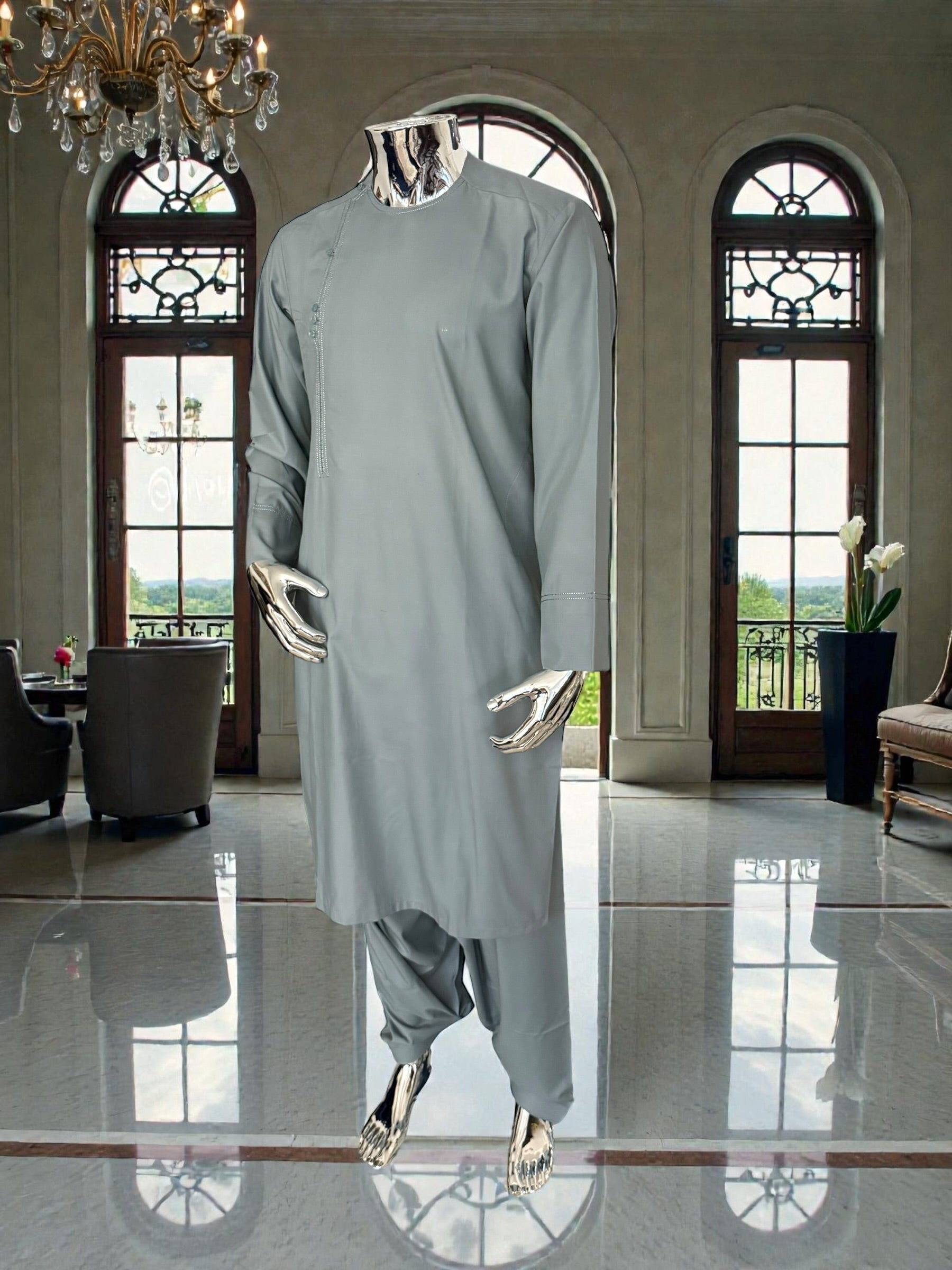 Medium Afghan Parahan Tunban for Men | Qasimi Traditional Outfit