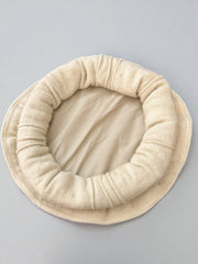 Pakol Afghan Wool Hat – Traditional Soft Wool Cap | Natural Cream
