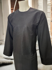 Afghan Parahan Tunban for Men – Charcoal Black, Large