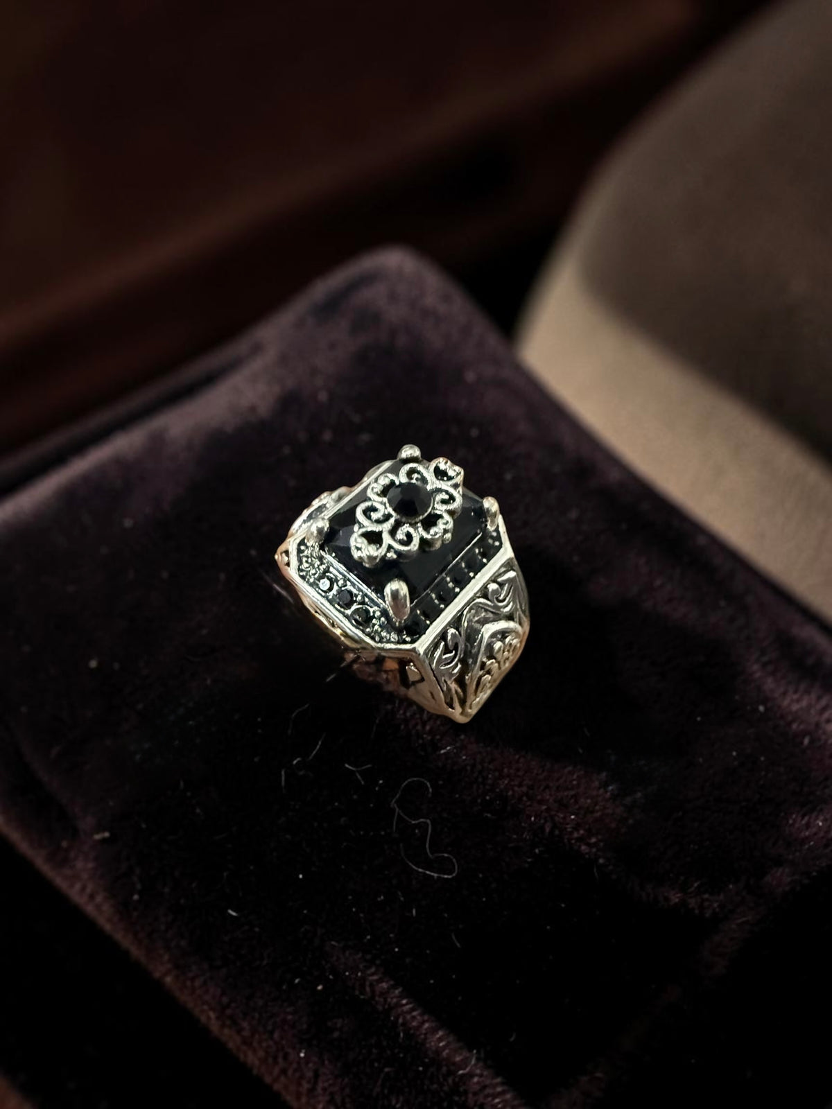 Luqmaan Jewelry Black Stone Turkish Style Ring