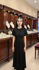 Silver-Tone Traditional Coin Headpiece for Women – Traditional Bridal Forehead Jewelry, Festival Head Chain 7001