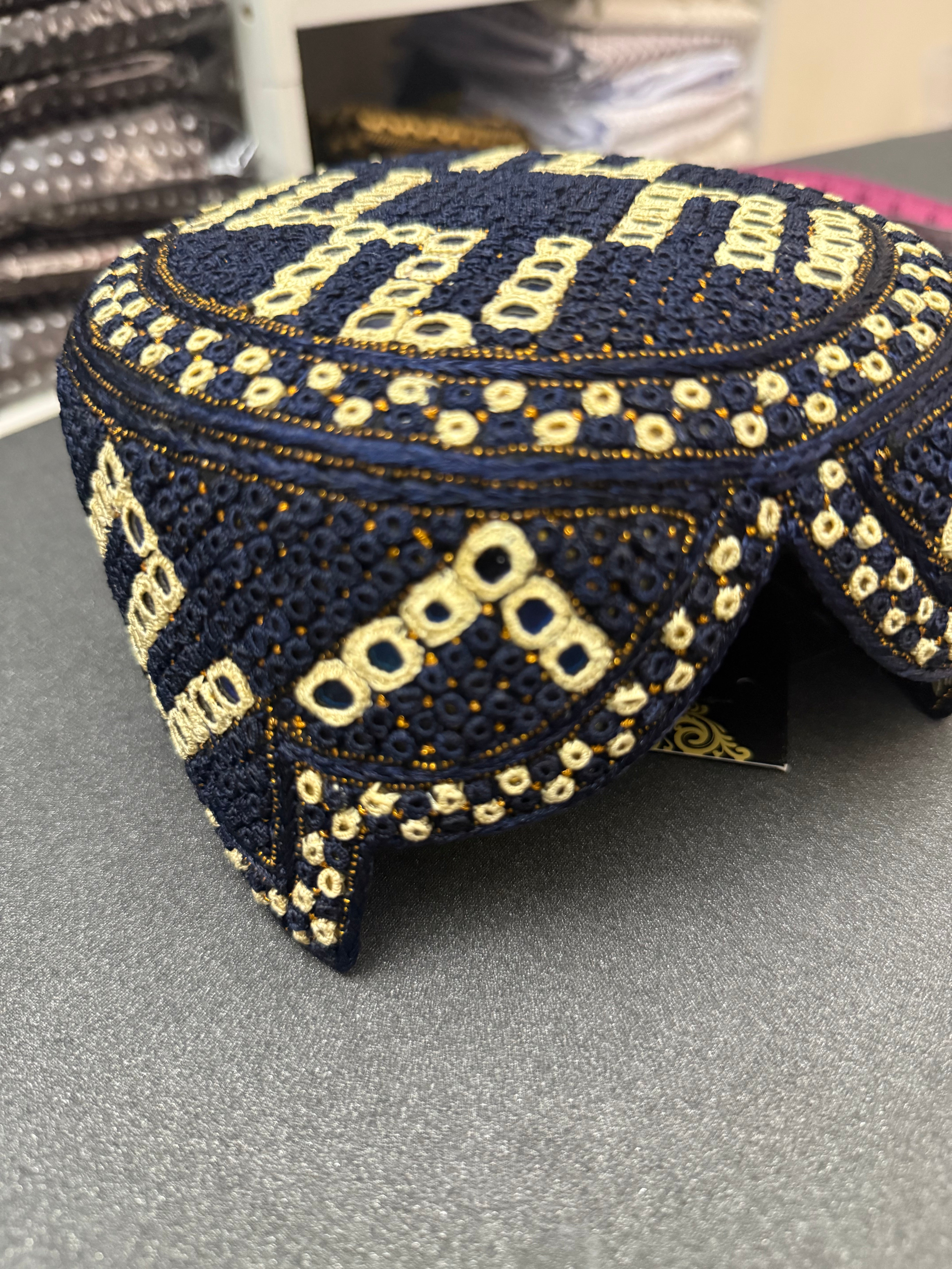 Handmade Afghan Baluchi Hat – High Quality Flexible Traditional Cap 2761